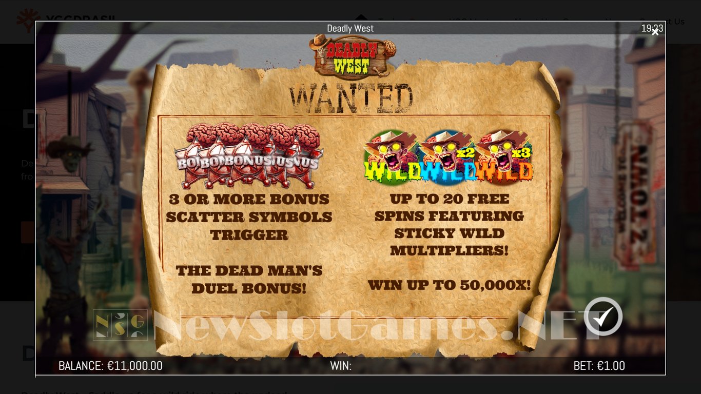 Deadly West Slot Demo Image