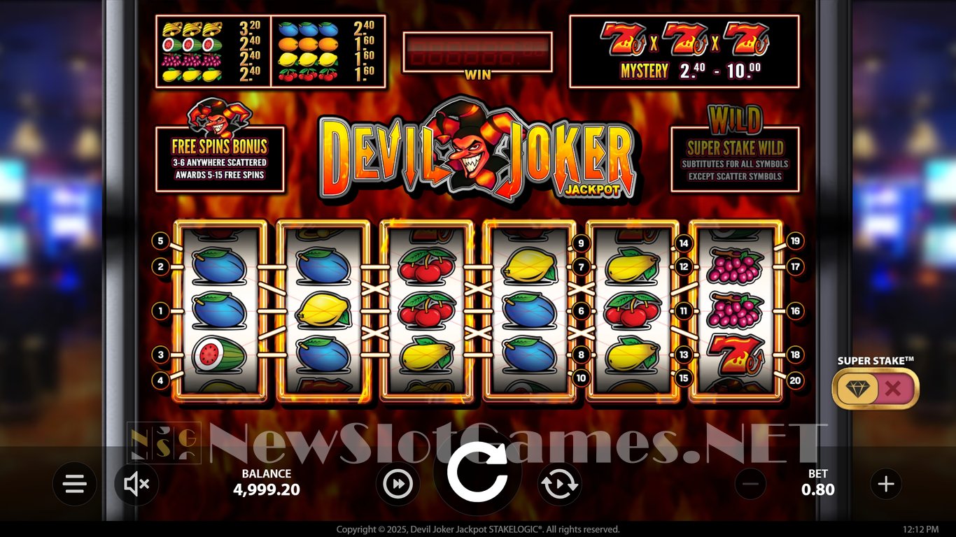 Devil Joker Jackpot Slot Demo Image