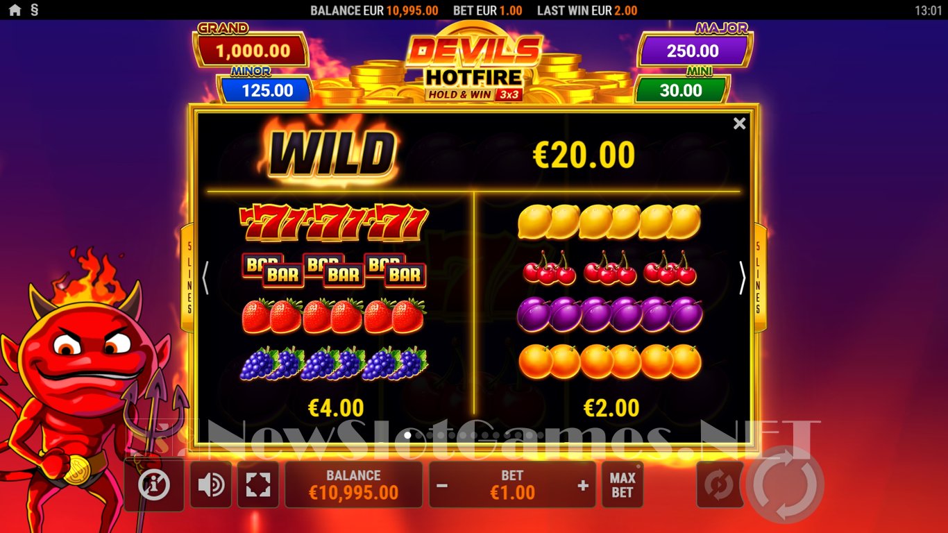 Devils HotFire Hold & Win Slot Slot Image in Demo - pic. 4