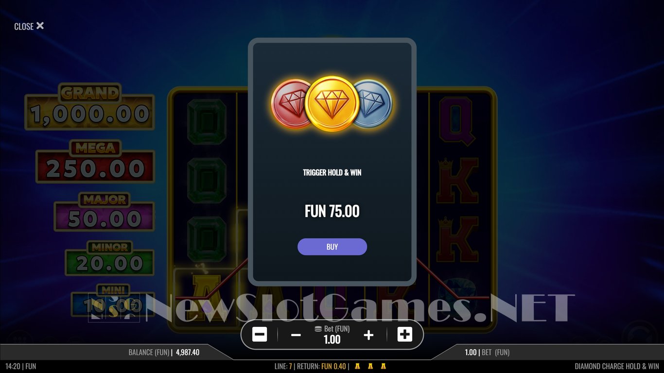 Diamond Charge Hold & Win Slot Slot Image in Demo - pic. 8