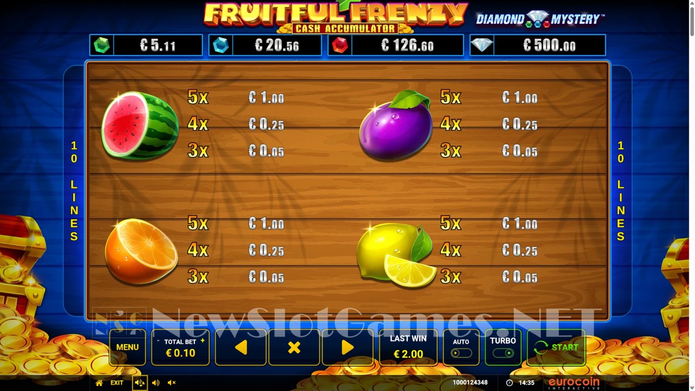 Diamond Mystery Fruitful Frenzy Slot Slot Image in Demo - pic. 10