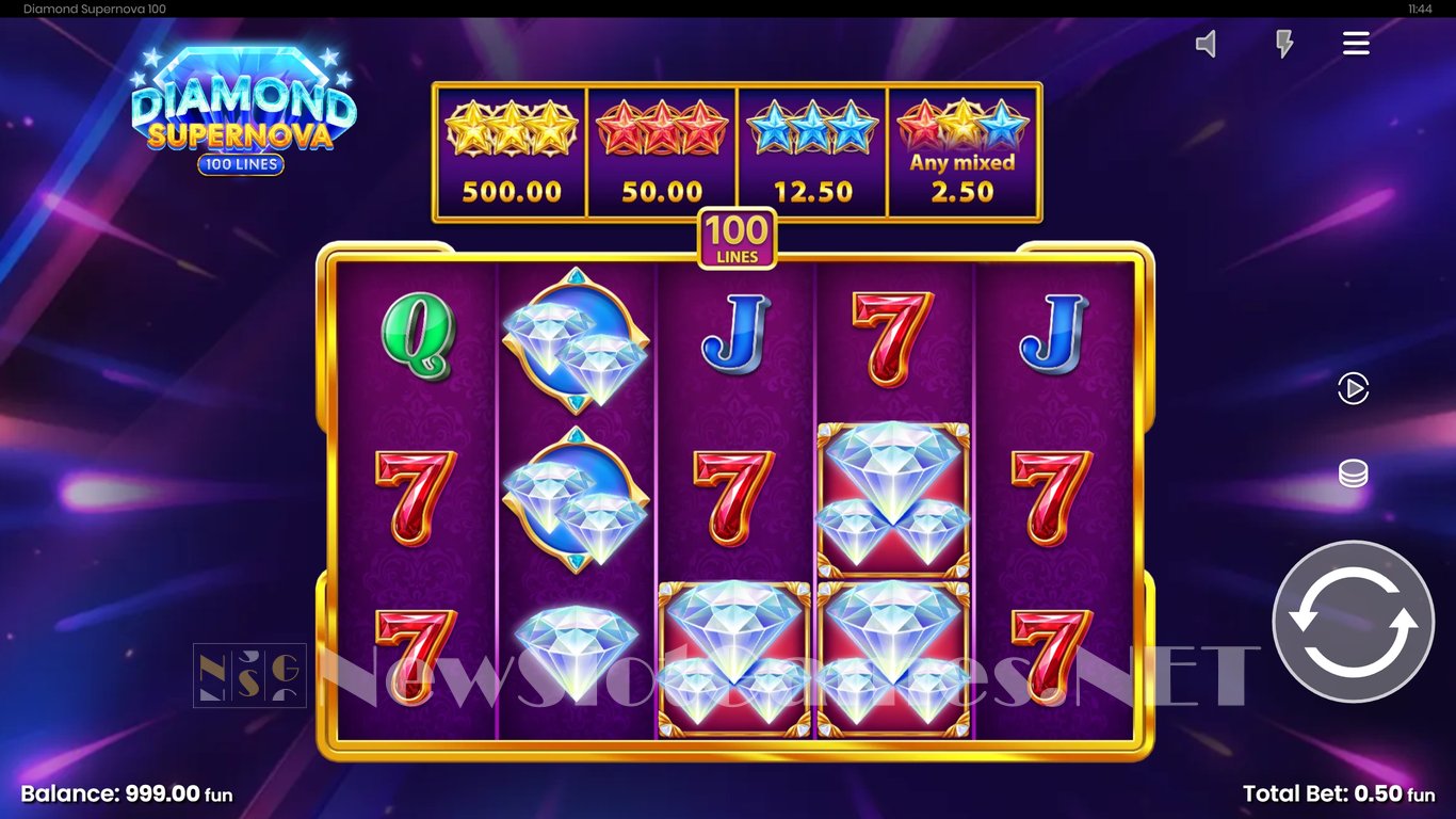 Diamond Supernova 100 Slot Slot Image in Demo - pic. 2