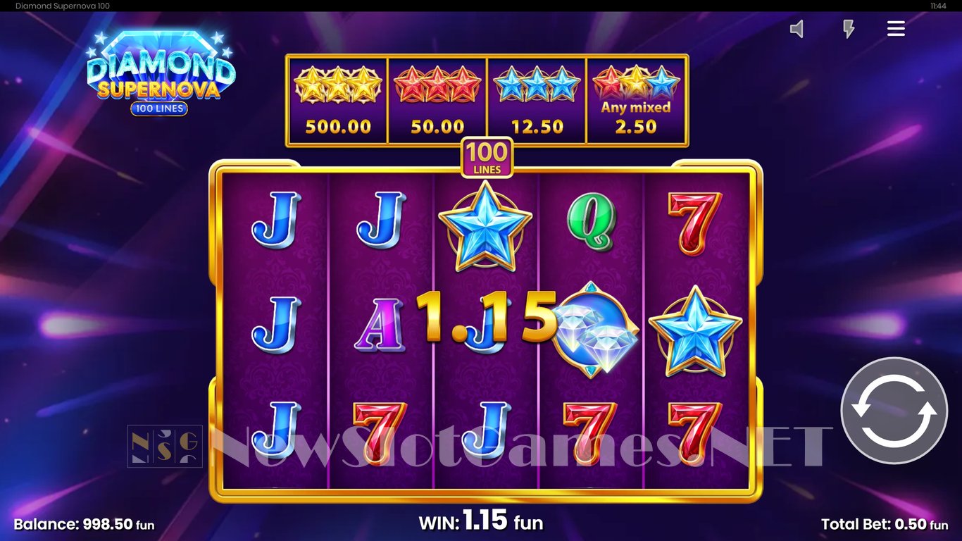 Diamond Supernova 100 Slot Slot Image in Demo - pic. 3