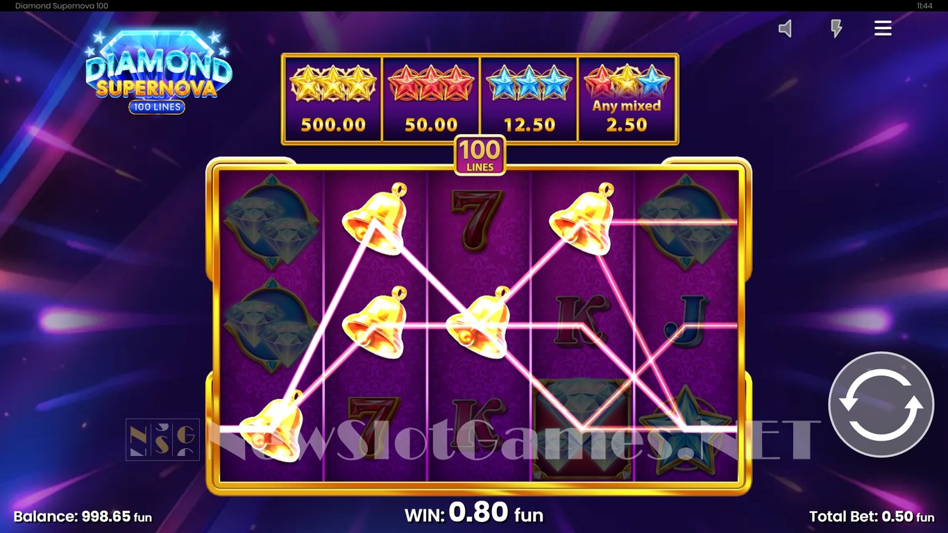 Diamond Supernova 100 Slot Slot Image in Demo - pic. 4