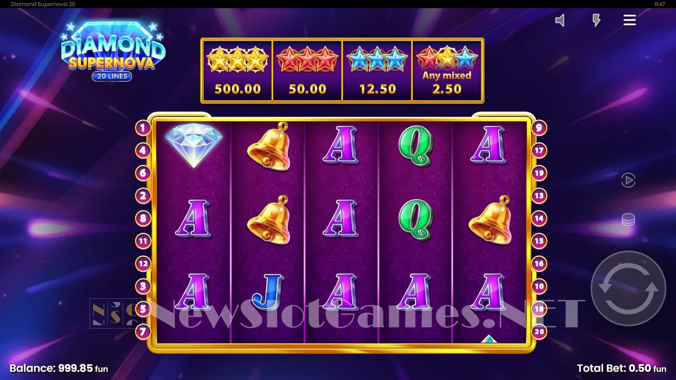 Diamond Supernova 20 Slot Slot Image in Demo - pic. 3