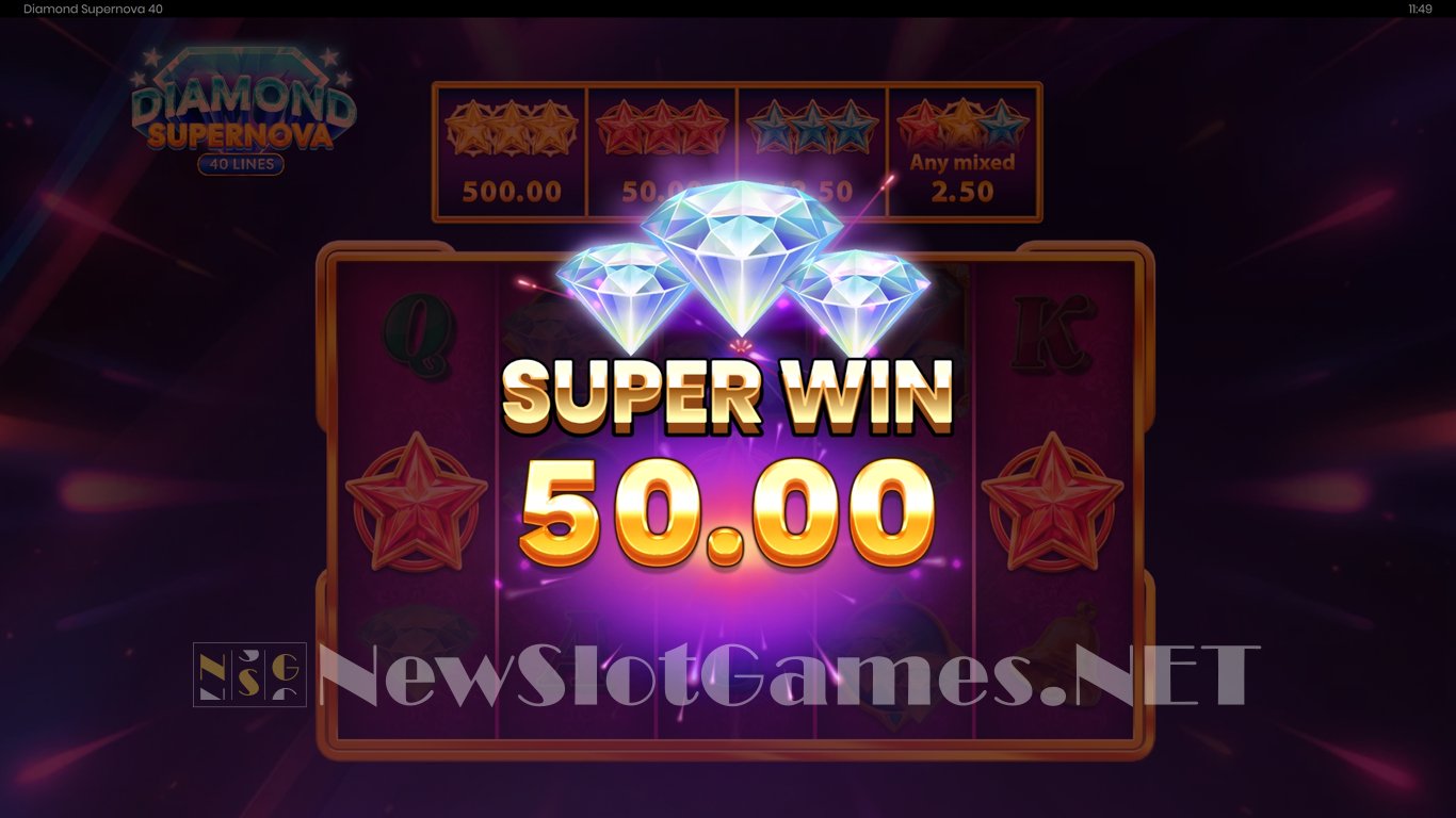Diamond Supernova 40 Slot Slot Image in Demo - pic. 3