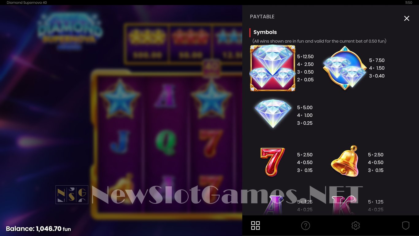 Diamond Supernova 40 Slot Slot Image in Demo - pic. 4