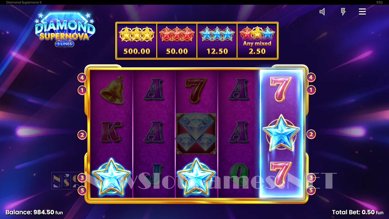 Diamond Supernova 5 Slot Slot Image in Demo - pic. 6