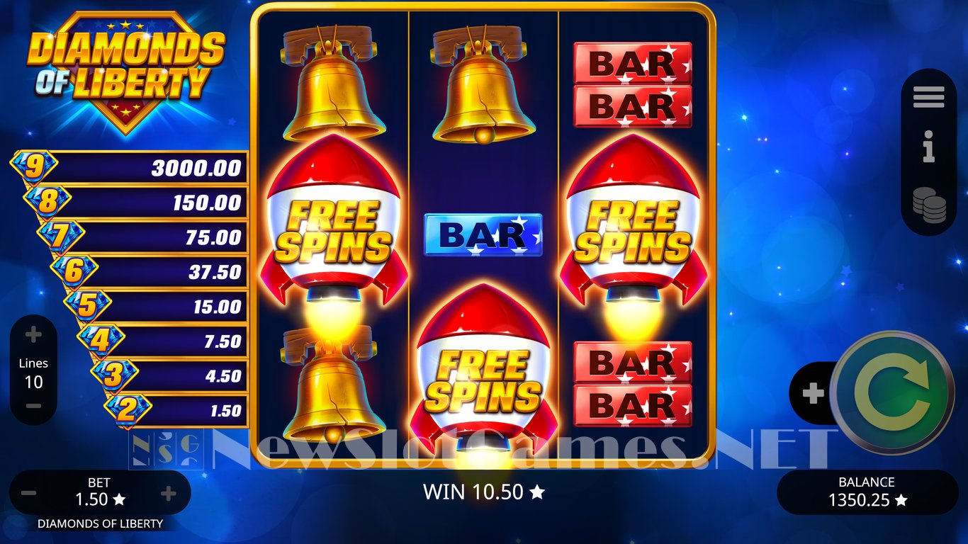 Diamonds of Liberty Slot Slot Image in Demo - pic. 3