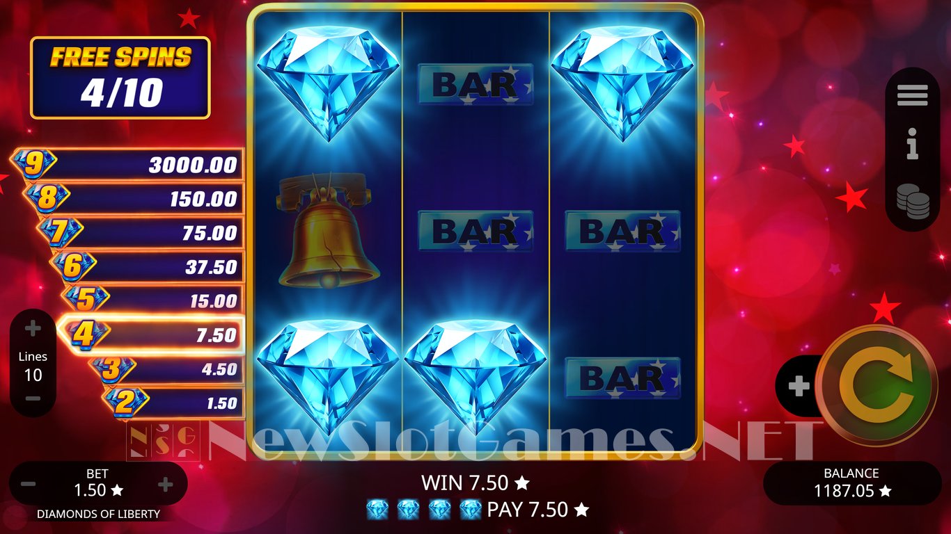 Diamonds of Liberty Slot Slot Image in Demo - pic. 4