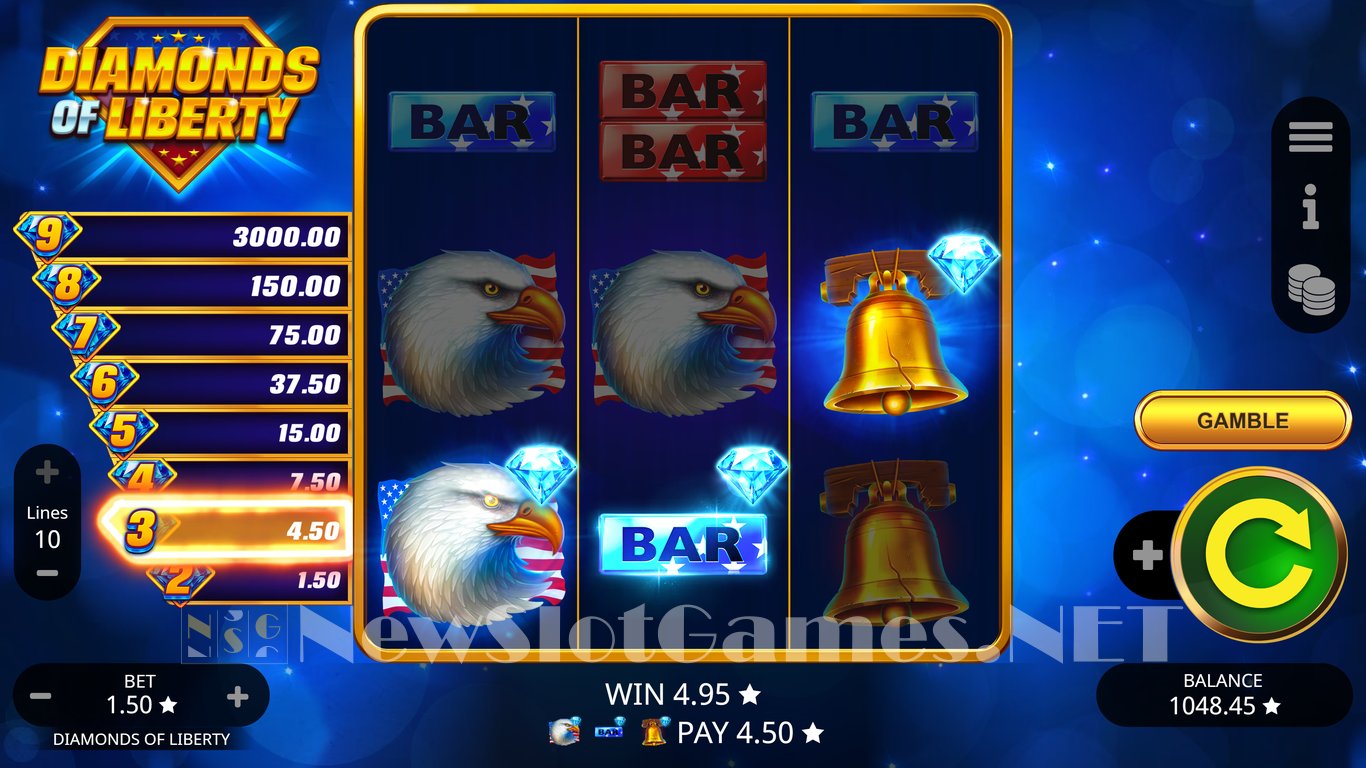 Diamonds of Liberty Slot Slot Image in Demo - pic. 6