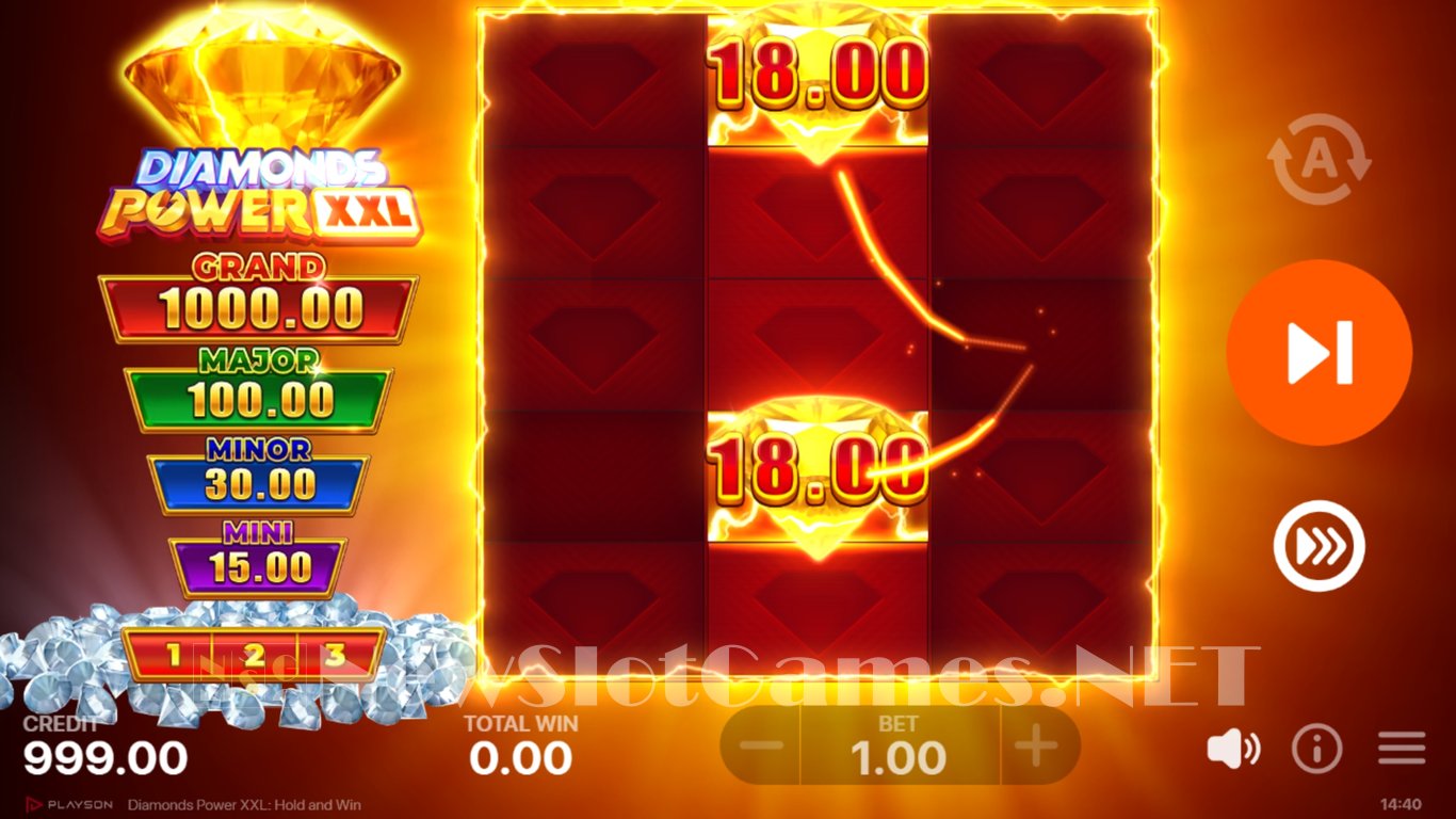 Diamonds Power XXL Hold and Win Slot Demo Image