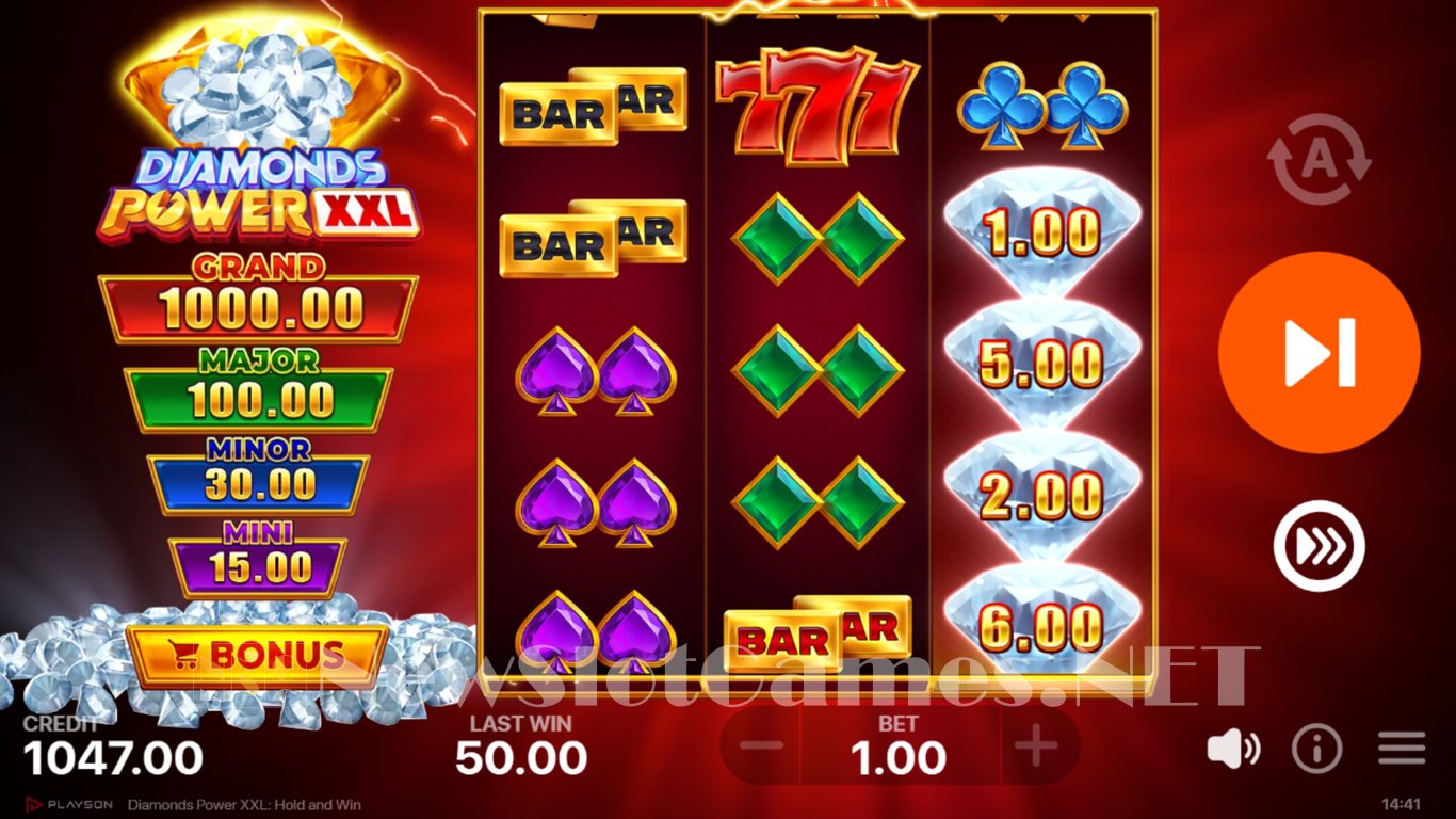 Diamonds Power XXL Hold and Win Slot Slot Image in Demo - pic. 3