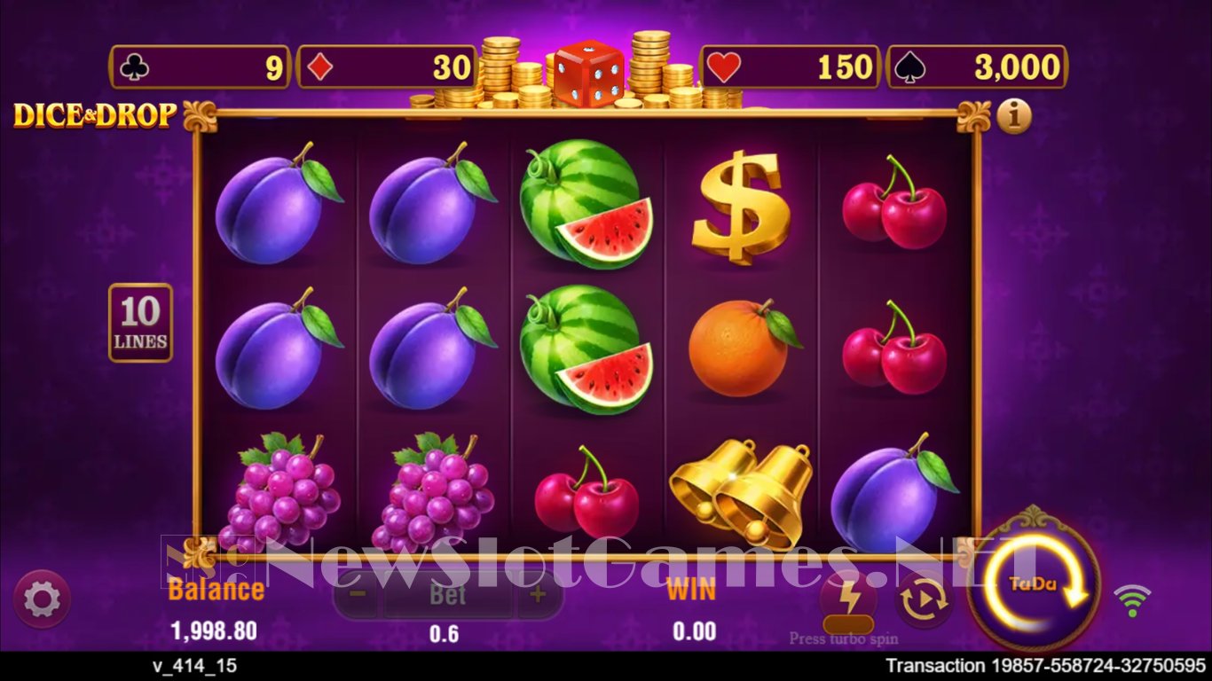 Dice & Drop Slot Demo Image