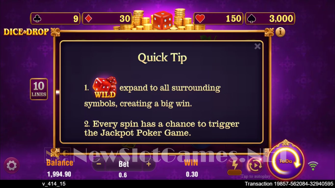 Dice & Drop Slot Slot Image in Demo - pic. 4
