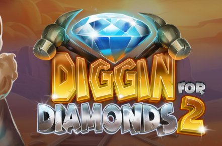 Diggin for Diamonds 2 Slot Logo