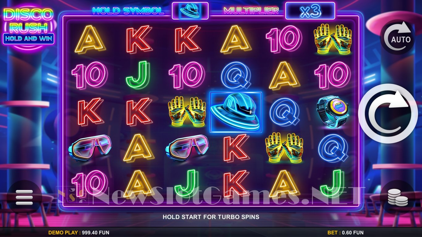 Disco Rush Hold & Win Slot Demo Image