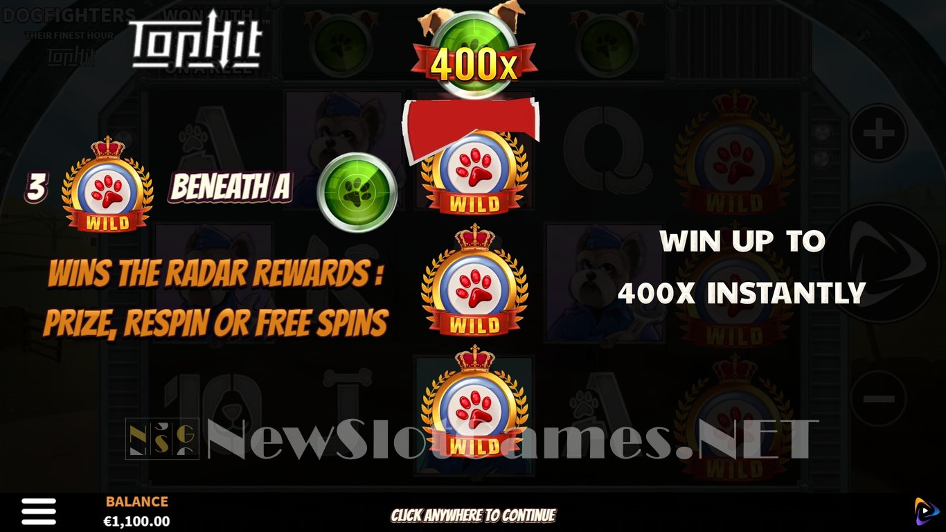 Dogfighters - Their Finest Hour Slot Demo Image