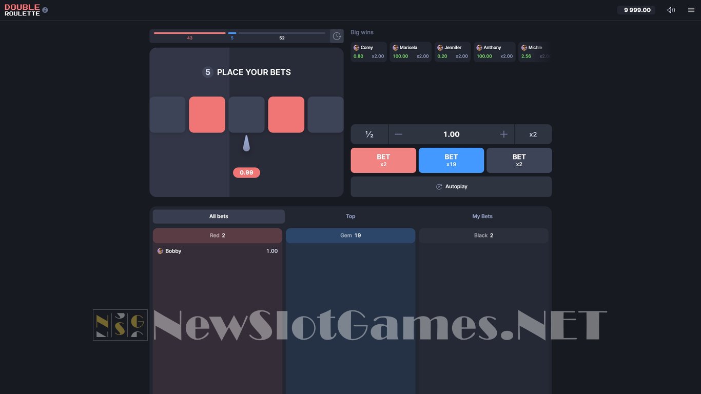 Double Roulette Game Demo Image