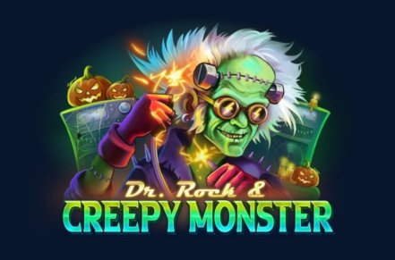 Dr. Rock & Creepy Monster Slot Logo