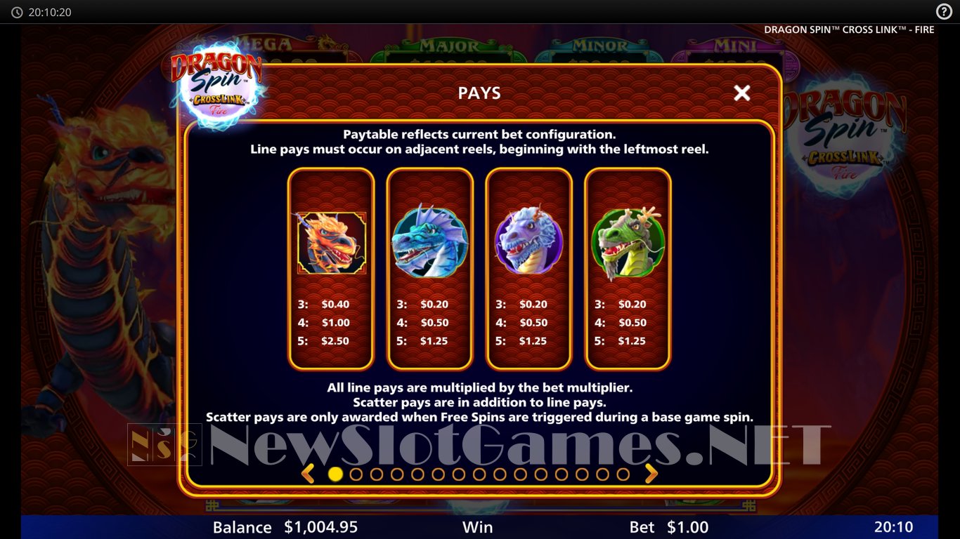 Dragon Spin CrossLink Fire Slot Slot Image in Demo - pic. 10