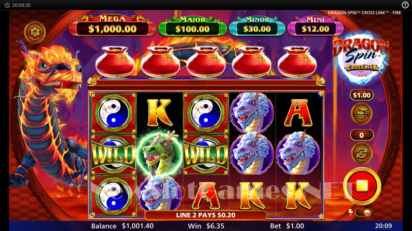 Dragon Spin CrossLink Fire Slot Slot Image in Demo - pic. 4