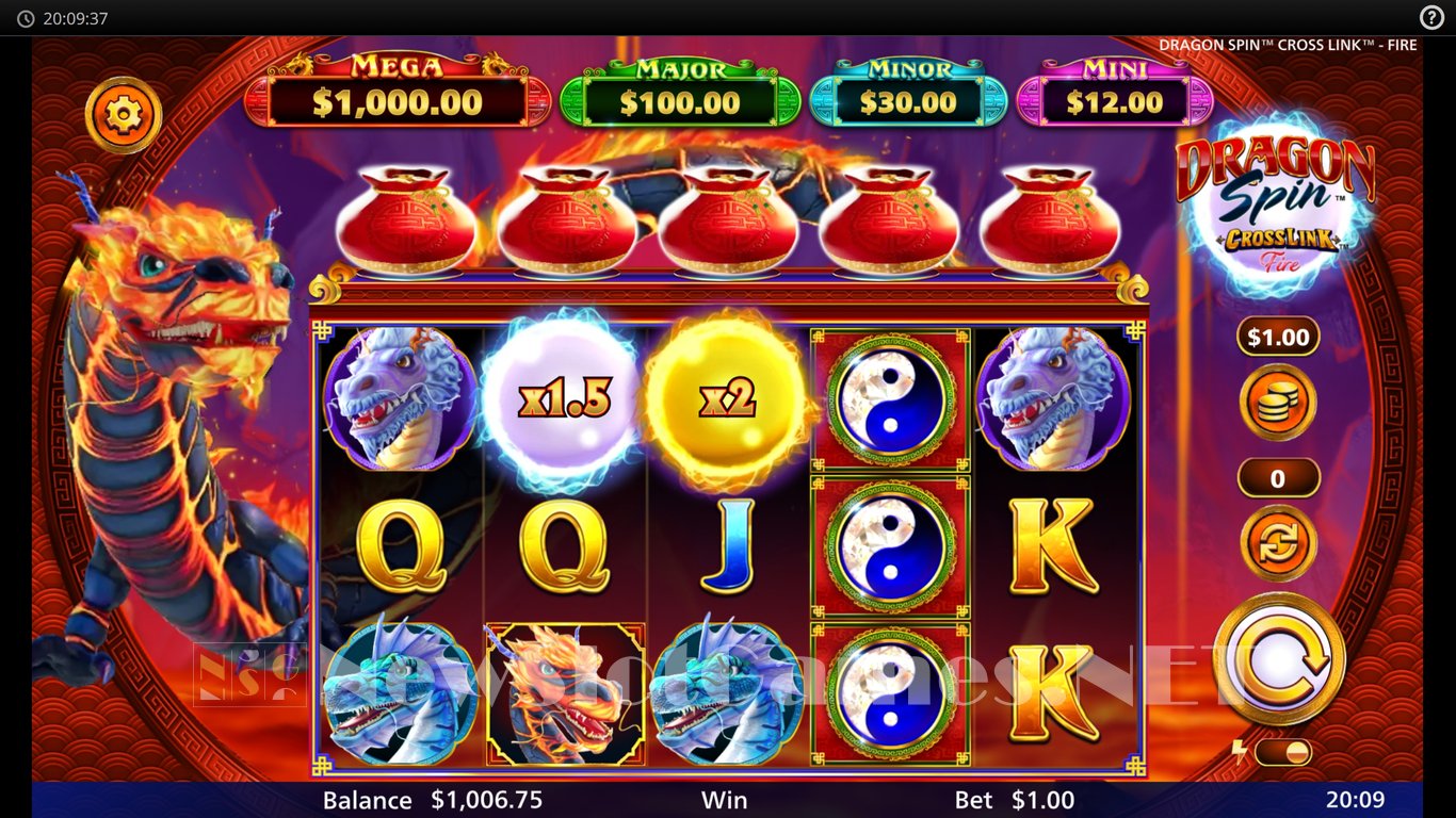 Dragon Spin CrossLink Fire Slot Slot Image in Demo - pic. 5