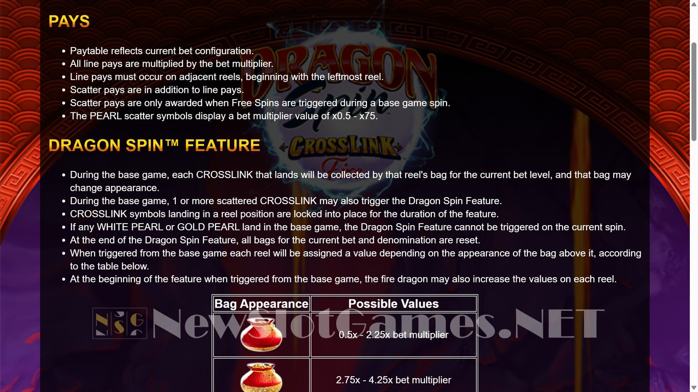 Dragon Spin CrossLink Fire Slot Slot Image in Demo - pic. 8