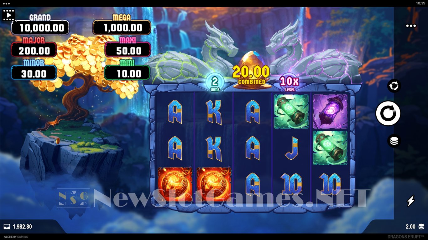 Dragons Erupt Slot Demo Image