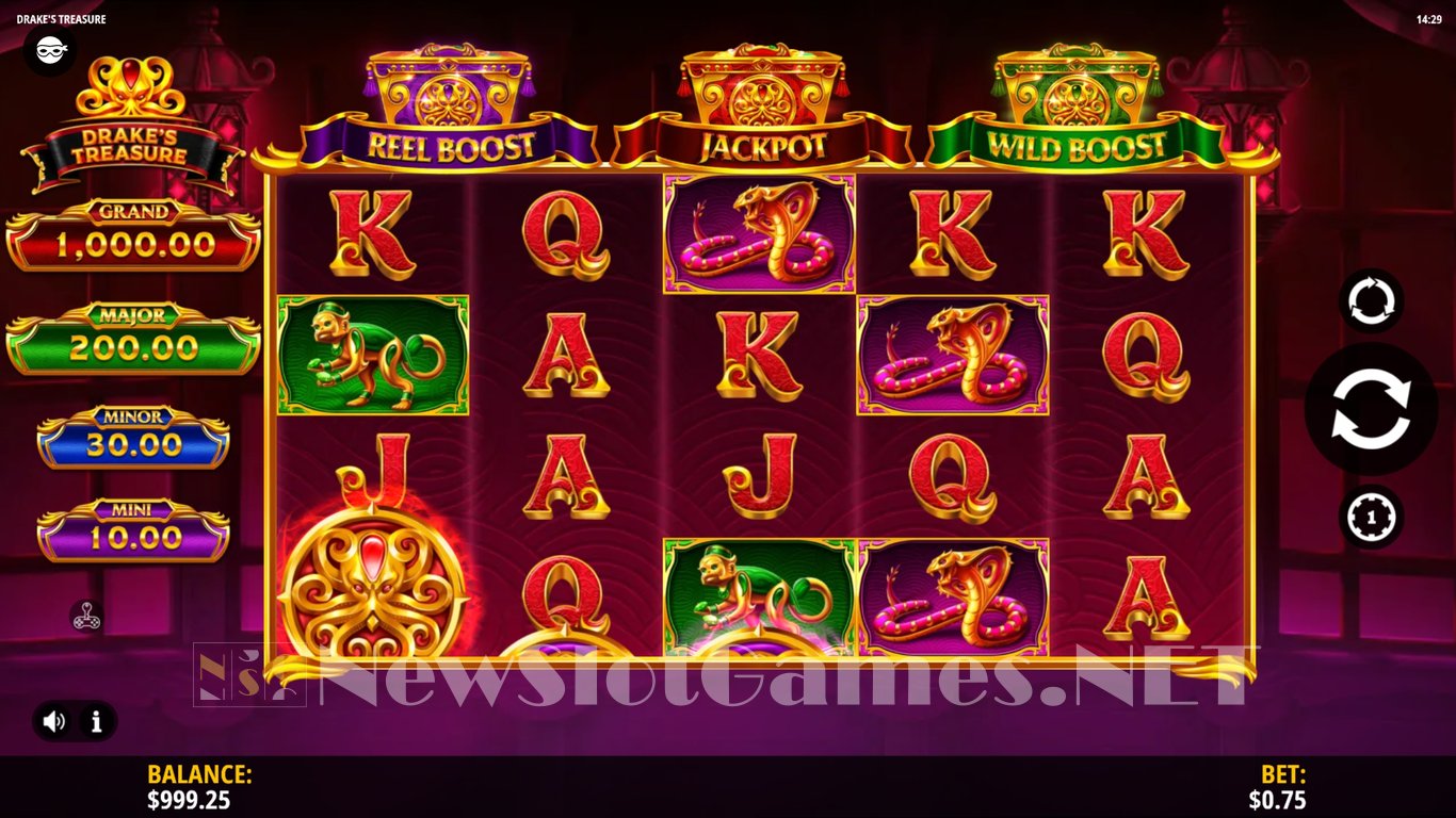 Drakes Treasure Slot Demo Image