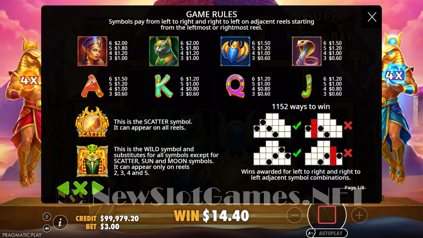 Duels of Night & Day Slot Slot Image in Demo - pic. 6