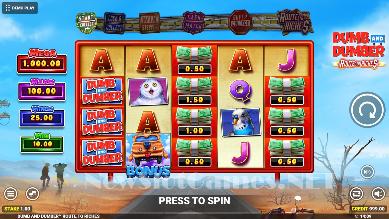 Dumb and Dumber Route to Riches Slot Demo Image