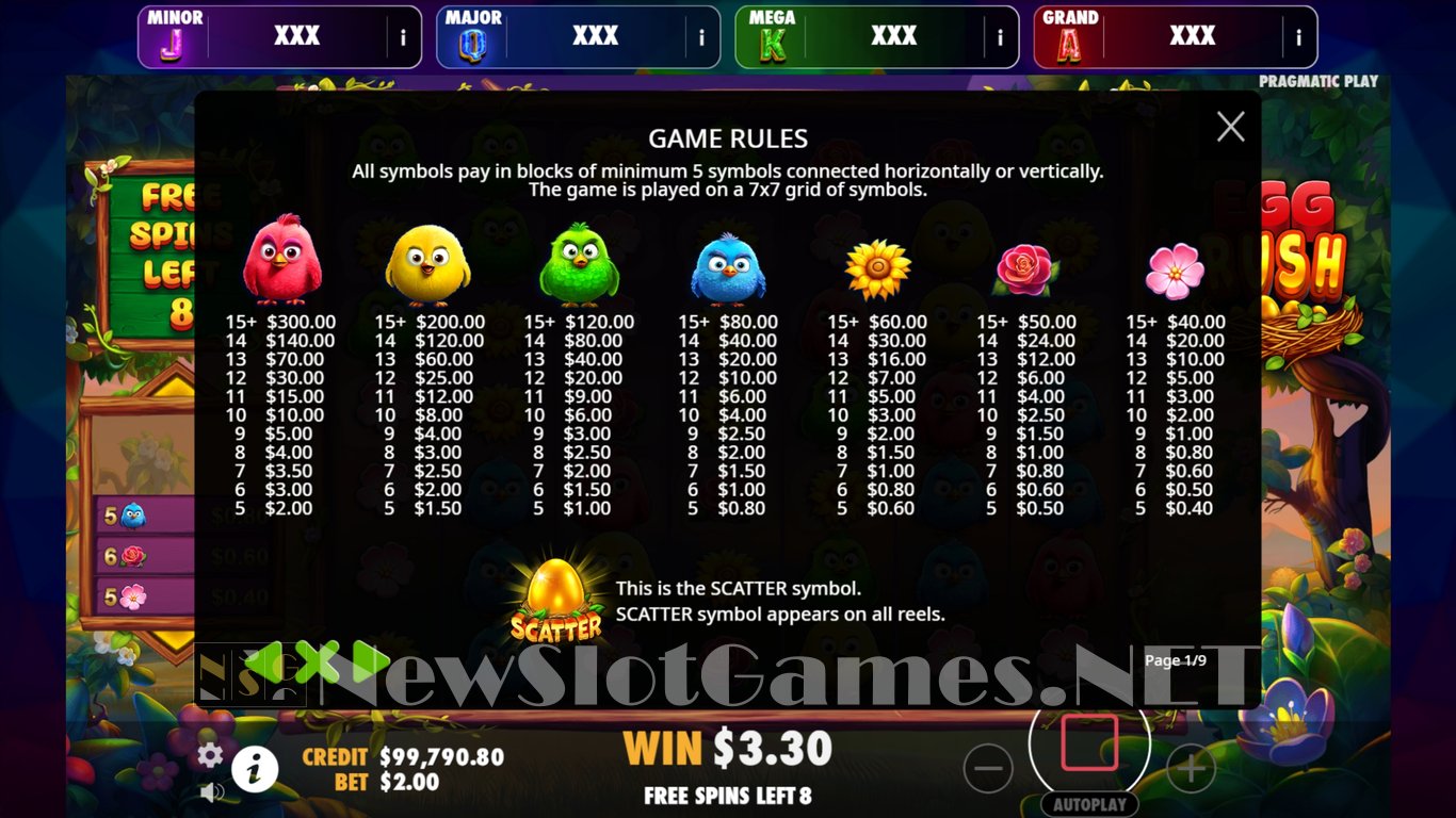 Egg Rush Slot Slot Image in Demo - pic. 10