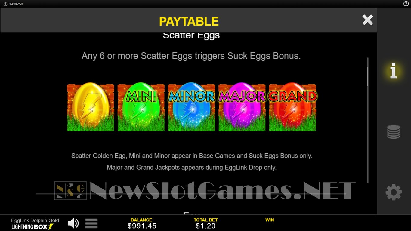 EggLink Dolphin Gold Slot Slot Image in Demo - pic. 7