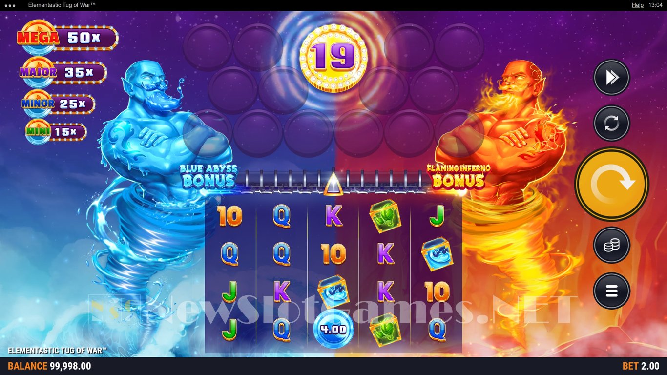 Elementastic Tug of War Slot Demo Image