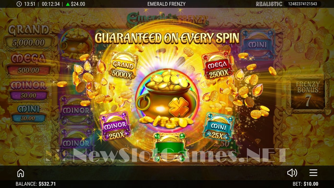 Emerald Frenzy Slot Slot Image in Demo - pic. 2