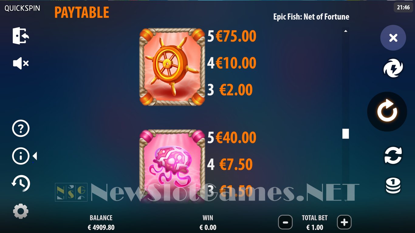 Epic Fish Net of Fortune Slot Slot Image in Demo - pic. 16