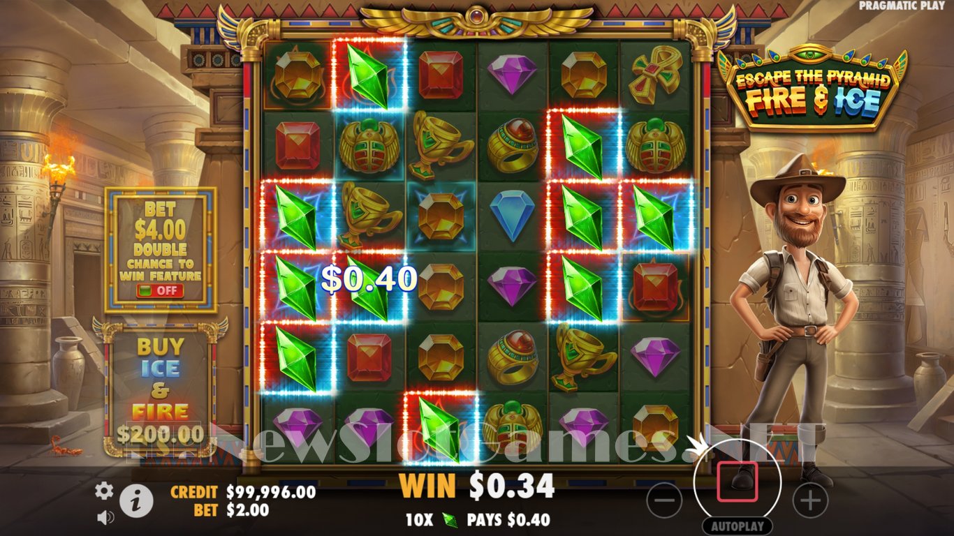 Escape the Pyramid – Fire & Ice Slot Slot Image in Demo - pic. 2
