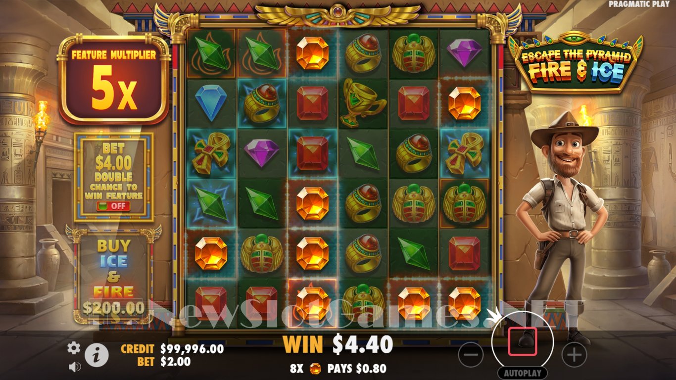 Escape the Pyramid – Fire & Ice Slot Slot Image in Demo - pic. 5