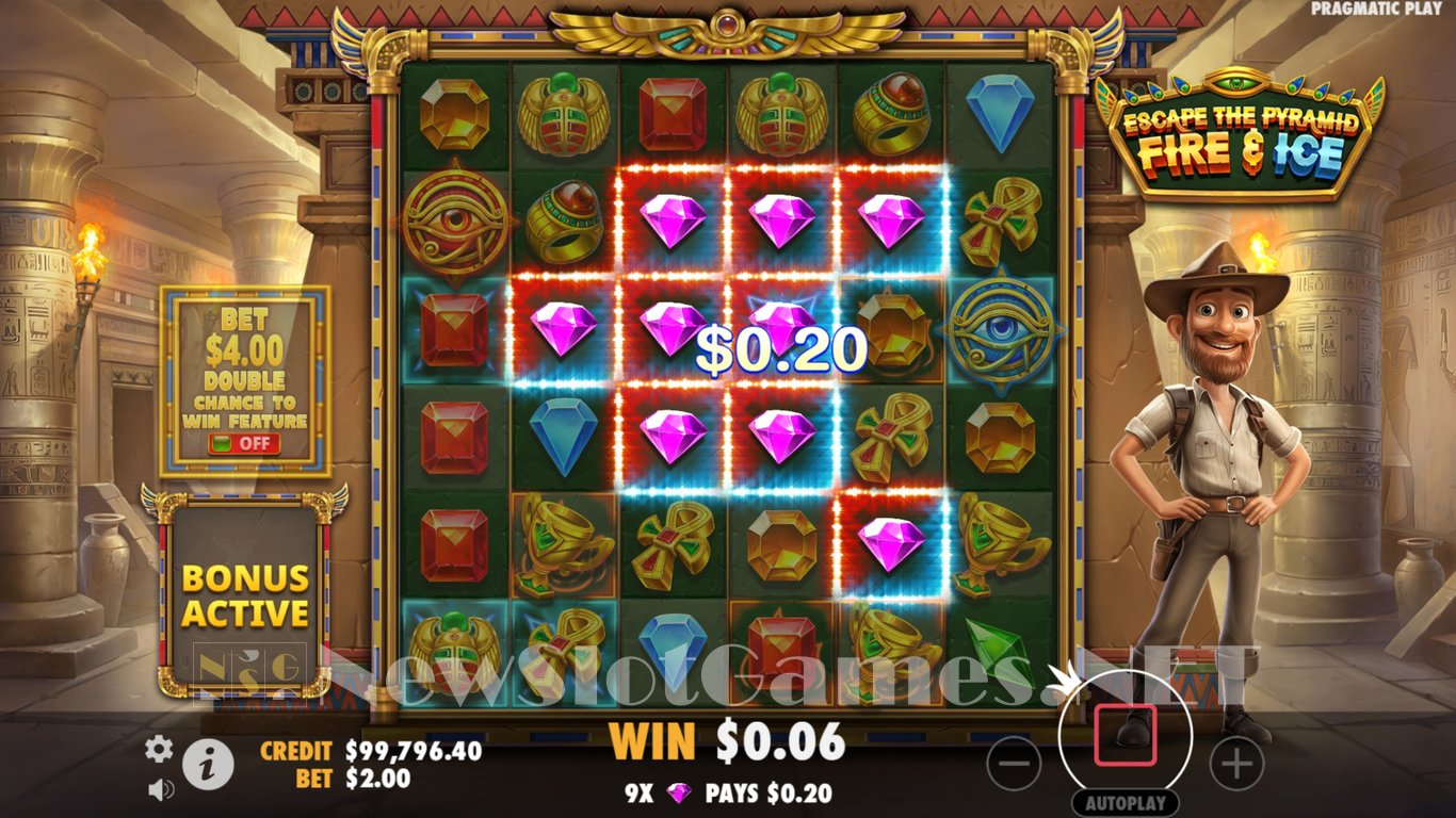 Escape the Pyramid – Fire & Ice Slot Slot Image in Demo - pic. 7