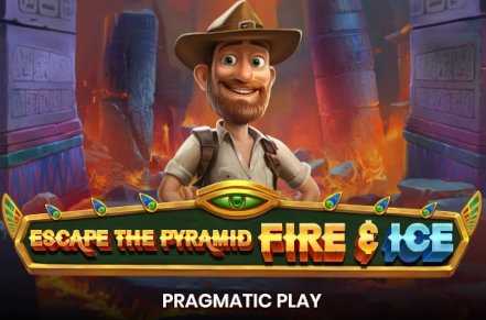Escape the Pyramid – Fire & Ice Slot Logo