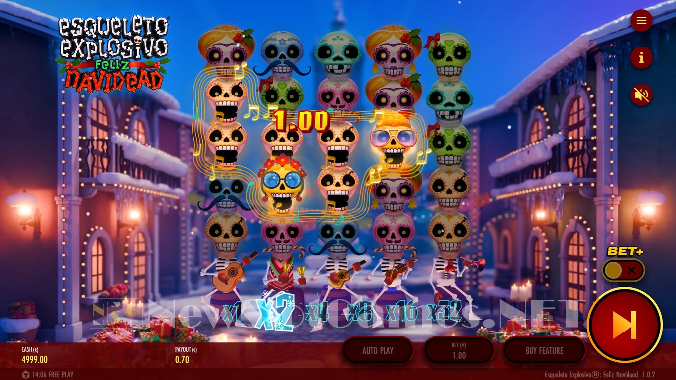 Esqueleto Explosivo Feliz Navidead Slot Slot Image in Demo - pic. 2