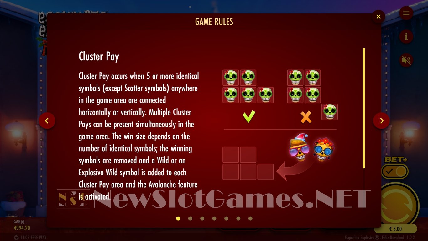 Esqueleto Explosivo Feliz Navidead Slot Slot Image in Demo - pic. 4