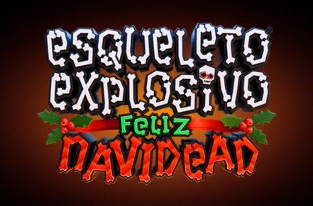Esqueleto Explosivo Feliz Navidead Slot Logo
