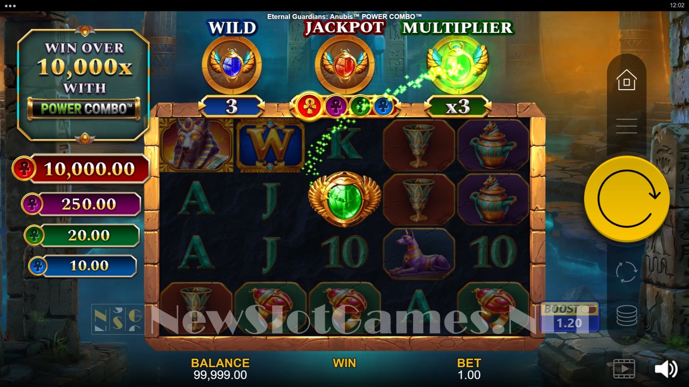 Eternal Guardians Anubis Power Combo Slot Demo Image