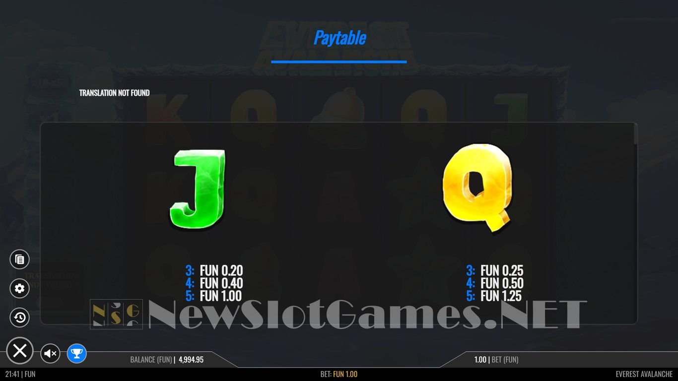 Everest Avalanche Slot Slot Image in Demo - pic. 4