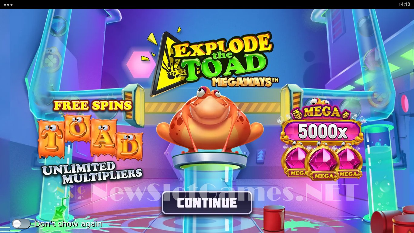 Explode the Toad Megaways Slot Demo Image