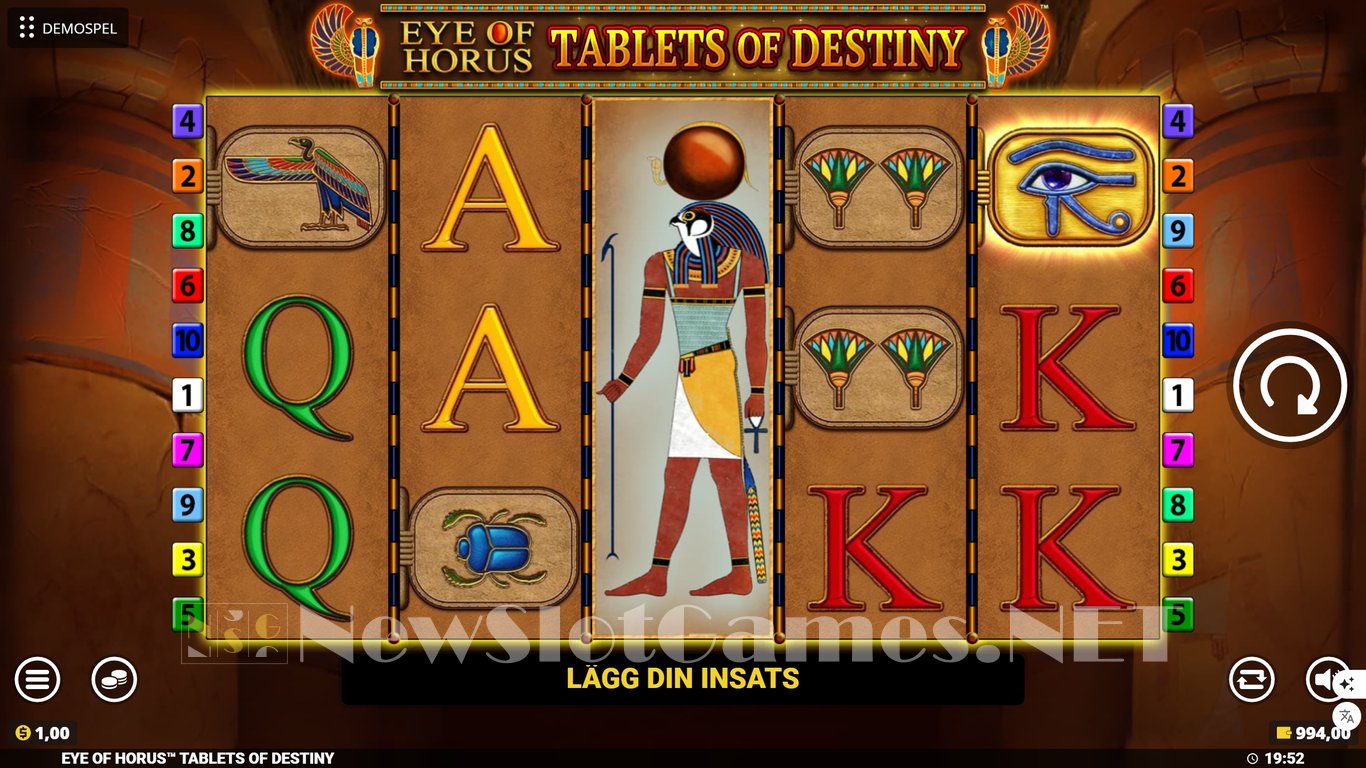Eye of Horus Tablets of Destiny Slot Slot Image in Demo - pic. 5