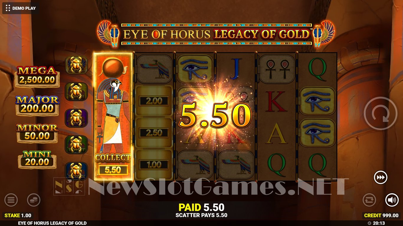 Eye of Horus Legacy of Gold Slot Slot Image in Demo - pic. 2