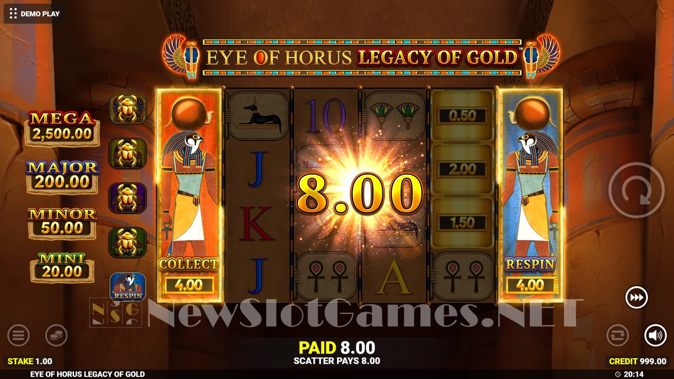 Eye of Horus Legacy of Gold Slot Slot Image in Demo - pic. 7
